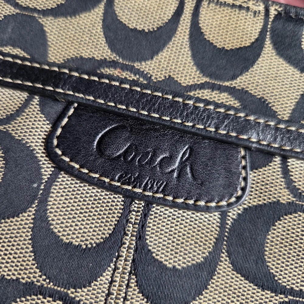Authentic Coach Monogram Crossbody bag.